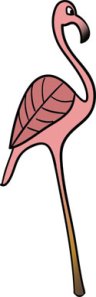 Flamingo Illustration from Mad Hatter's Ball